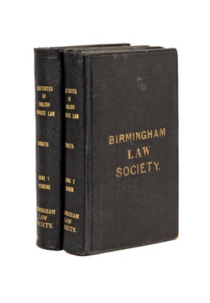 Item #79188 The Institutes of English Private Law: Embracing an Outline of the. David Nasmith