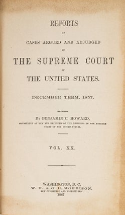 Item #79195 United States Reports. Vols. 61 to 65, in 5 books. (1857-1860). Benjamin C. Howard,...