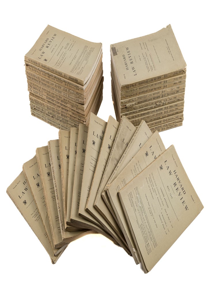 Item #79210 Harvard Law Review. 41 Misc. Paper Issues Vols 35 to 62 (1921-1949). Harvard Law Review Association.