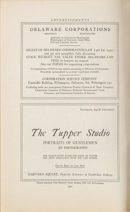 Harvard Law Review. 41 Misc. Paper Issues Vols 35 to 62 (1921-1949)
