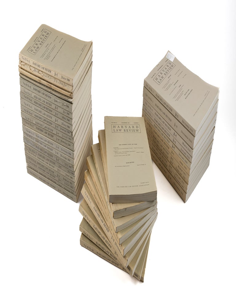 Item #79213 Harvard Law Review. 40 Misc. Paper Issues Vols 78 to 130 (1964-2016). Harvard Law Review Association.