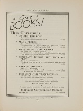 Harvard Law Review Vol 36 no 1; vol 47 no 1-2, 4, 6, 8; vol 48 no. 1-2