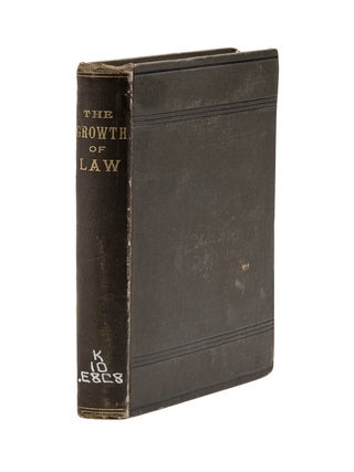 Item #79222 An Essay on the Growth of Law. Morris M. Cohn
