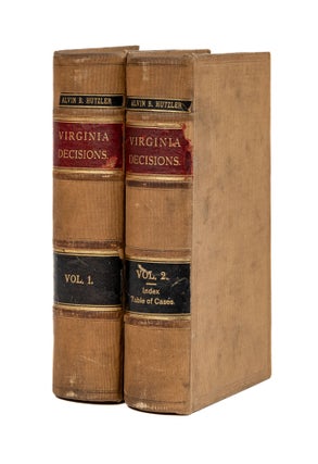 Item #79227 Virginia Decisions, A Collection of Virginia Cases Not Officially... (. The Michie...