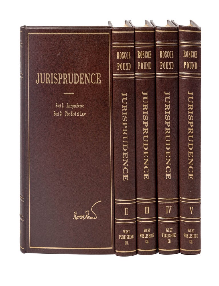 Item #79277 Jurisprudence. 5 Volumes. 1959. First edition. Roscoe Pound.