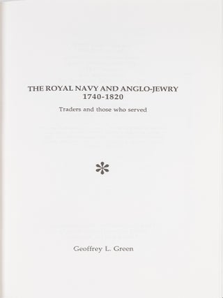 The Royal Navy and Anglo-Jewry, 1740-1820: Traders and Those Who...