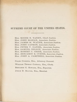 Dred Scott v Sandford, 60 U.S., 19 Howard 393 (1856), A Landmark Case.