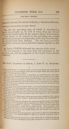Dred Scott v Sandford, 60 U.S., 19 Howard 393 (1856), A Landmark Case.
