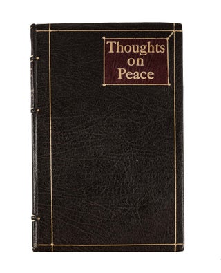 Thoughts on Peace, Inscribed by Bernard Baruch, 1944.