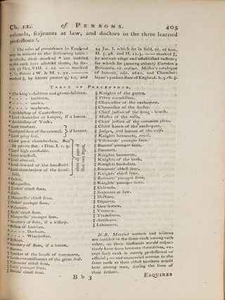 Commentaries on the Laws of England. In Four Books, 5th ed. Eller 7...