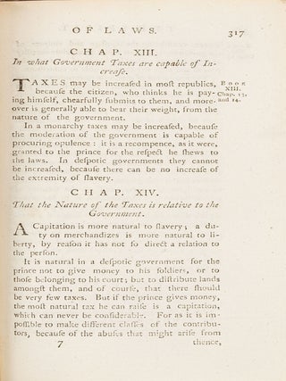 The Spirit of Laws, Translated from the French of M de Secondat...