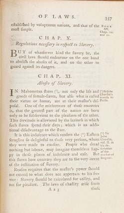 The Spirit of Laws, Translated from the French of M de Secondat...