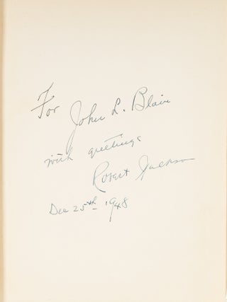 The Nightmare of American Foreign Policy, Inscribed by Robert Jackson.