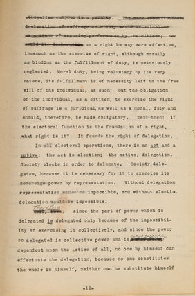 Corrected Typescript of Constitutional Science: Being the English...