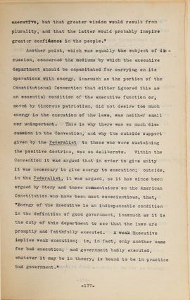 Corrected Typescript of Constitutional Science: Being the English...
