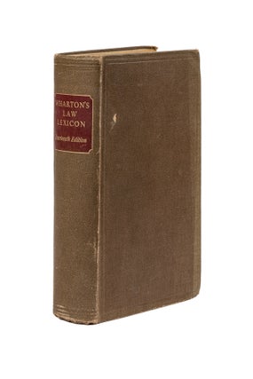 Item #79543 Wharton's Law Lexicon, 14th edition, London, Sweet & Maxwell, 1949. J. J. S. Wharton,...