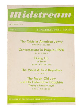 Item #79611 Felix Frankfurter and the Paradox of Restraint in Midstream, Nov 1970. Marvin...