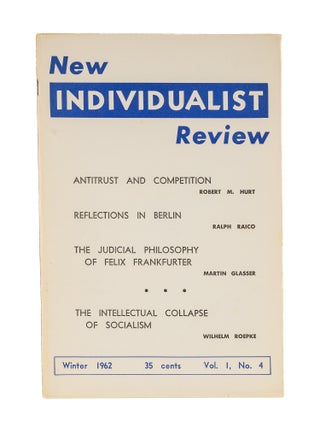 Item #79614 The Judicial Philosophy of Felix Frankfurter in New Individualist Rev. Martin Glasser