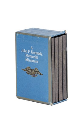 Item #79647 A John F Kennedy Memorial Miniature, four books in slipcase. John F. Kennedy