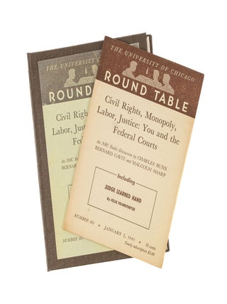 Item #79654 "Judge Learned Hand" in The University of Chicago Round Table Jan 1949. Felix...
