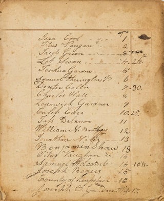 Item #79679 Account Book, Stephentown, NY, 1813-1857. Manuscript, Rufus Sweet