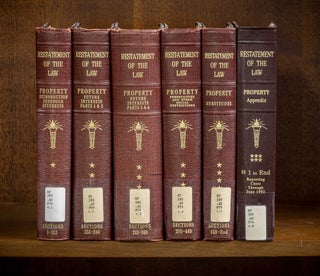 Item #79734 Restatement of the Law of Property [1st]. 6 vols. with 2011 p.p. American Law Institute