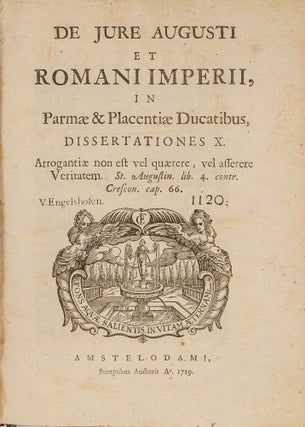 Item #79813 De Jure Augusti Et Romani Imperii, In Parmae & Placentiae Ducatibus. Holy Roman Empire
