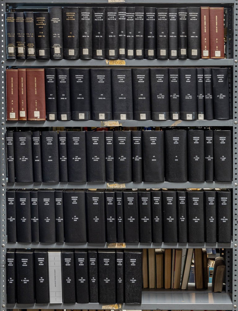 Item #79822 American Criminal Law Review. Vols. 1-57 (1963-2020). Georgetown Law School.