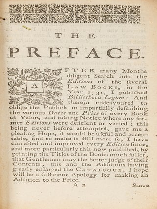 Bibliotheca Legum, Or, A New and Compleat List of all the Common...