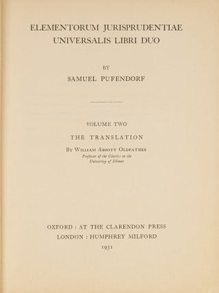 The Elements of Universal Jurisprudence. English.