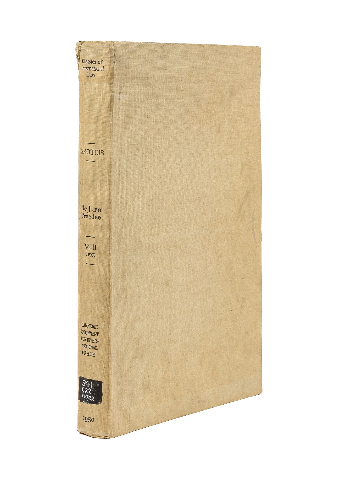 Praedae De Iure Jure Praedae Commentarius. Reproduction of 1604 Manuscript ...