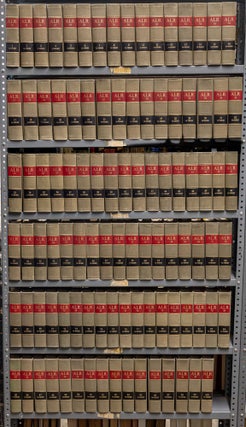 Item #79933 American Law Reports 3d. Vols 1-100, current through 1994 supplements. Lawyers...