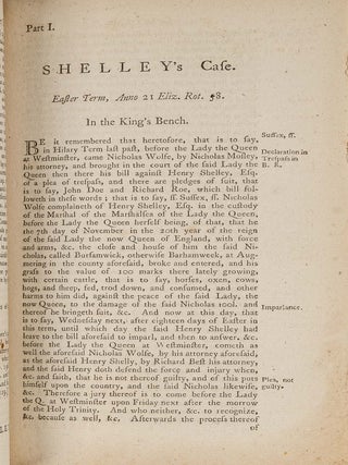 The Reports of Sir Edward Coke in English in Thirteen Parts Complete.