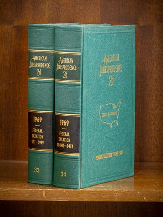 Item #80078 American Jurisprudence 2d. 1969 Federal Taxation Vols. 33-34, 2 books. Lawyers...