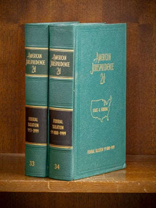 Item #80080 American Jurisprudence 2d. 1966 Federal Taxation Vols. 33-34, 2 books. Lawyers...
