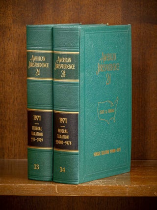 Item #80082 American Jurisprudence 2d. 1971 Federal Taxation Vols. 33-34, 2 books. Lawyers...