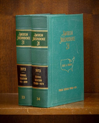 Item #80083 American Jurisprudence 2d. 1973 Federal Taxation Vols. 33-34, 2 books. Lawyers...