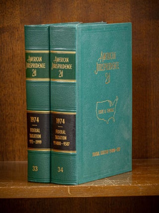 Item #80084 American Jurisprudence 2d. 1974 Federal Taxation Vols. 33-34, 2 books. Lawyers...