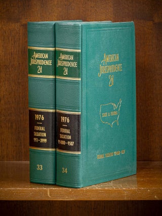 Item #80086 American Jurisprudence 2d. 1976 Federal Taxation Vols. 33-34, 2 books. Lawyers...