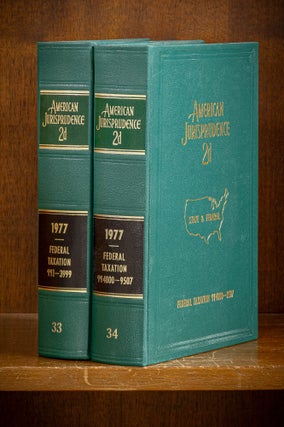 Item #80087 American Jurisprudence 2d. 1977 Federal Taxation Vols. 33-34, 2 books. Lawyers...