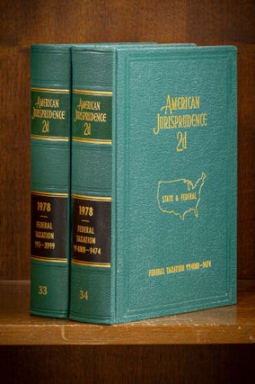 Item #80088 American Jurisprudence 2d. 1978 Federal Taxation Vols. 33-34, 2 books. Lawyers...