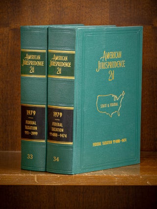 Item #80089 American Jurisprudence 2d. 1979 Federal Taxation Vols. 33-34, 2 books. Lawyers...