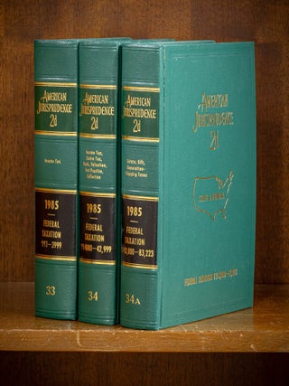 Item #80093 American Jurisprudence 2d. 1985 Federal Taxation Vols. 33-34A, 3 books. Lawyers...