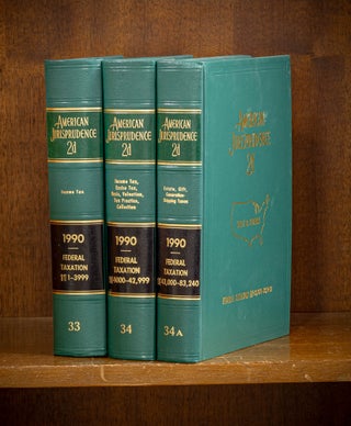 Item #80097 American Jurisprudence 2d. 1990 Federal Taxation Vols. 33-34A, 3 books. Lawyers...