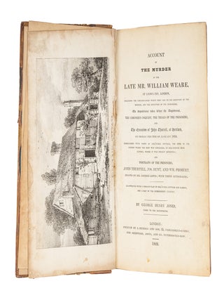 Item #80111 Account of the Murder of the Late Mr William Weare, Of Lyon's Inn. George Henry...