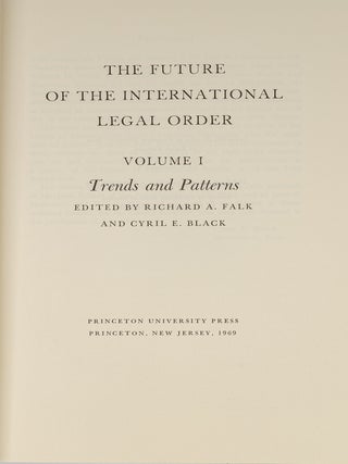 The Future of the International Legal Order. 4 volumes.