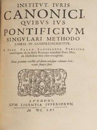 Corpus Iuris Canonici Notis Illustratum, Gregorii XIII... 2 vols. in 1