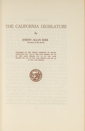 The California Legislature.