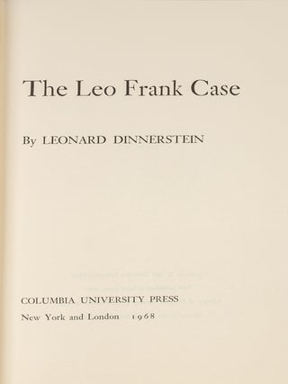 The Leo Frank Case.