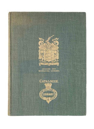 Item #80541 Catalogue of the Books, Pamphlets, And Other Documents in the. B. M. Headicar, Edward...
